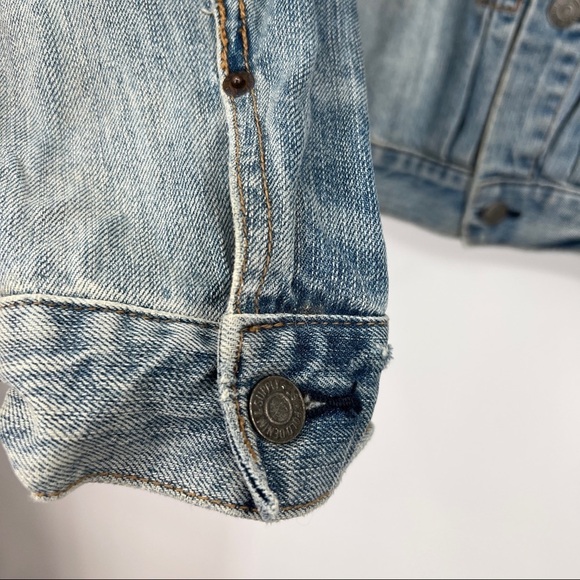 Ralph Lauren Denim & Supply Light Wash Faded Buttondown Collared Denim Jacket - Picture 7 of 16